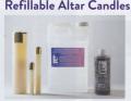  Refillable Altar Candles Only - 1-1/4 x 16 